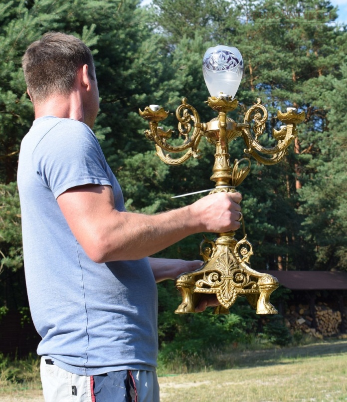 potężne lampy barokowe antyczne